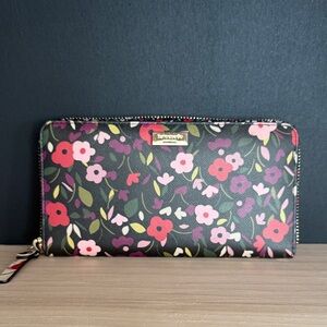Kate Spade Black Floral Wallet